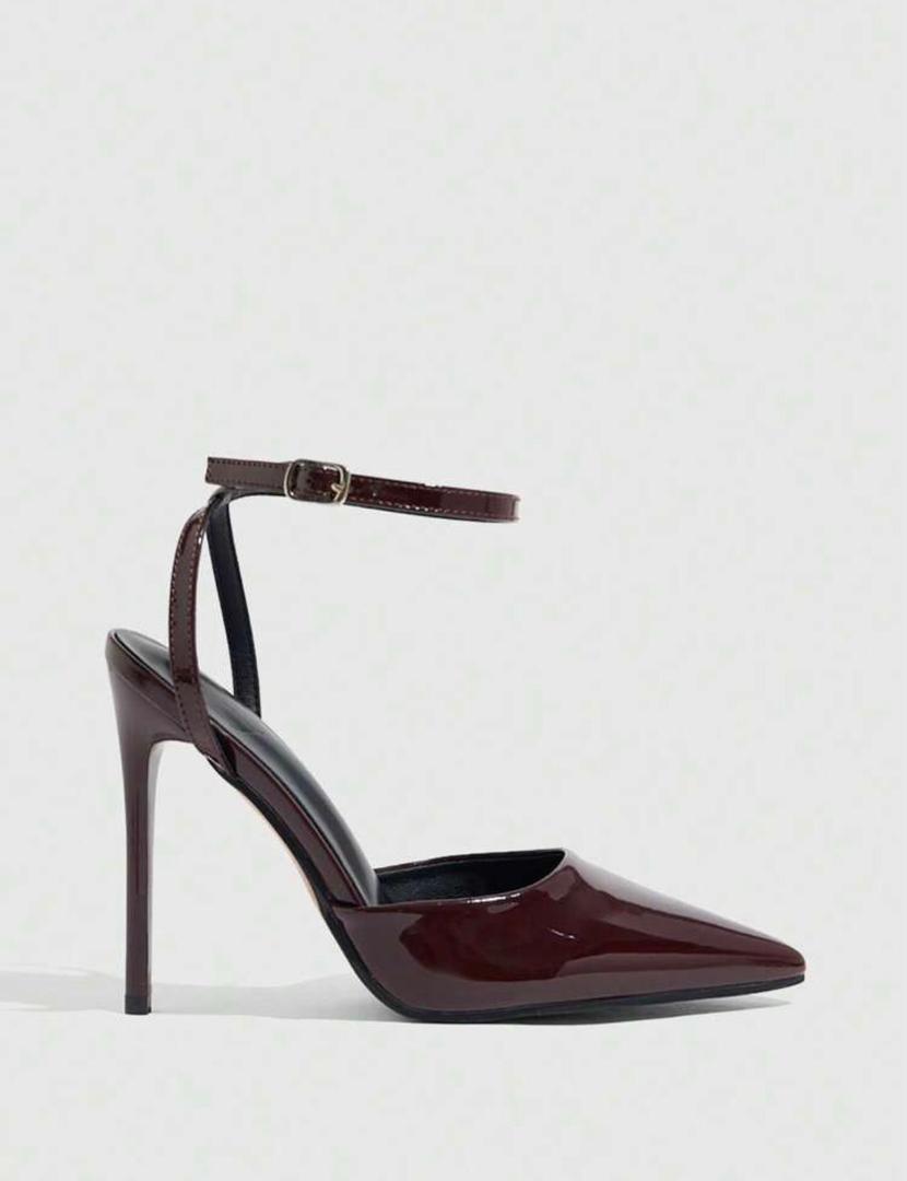 Burgundy High Heel Pumps