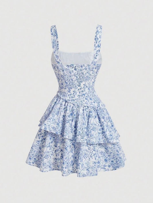 Porcelain Slanted Dress