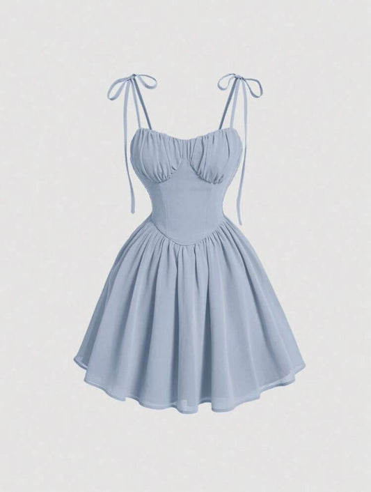 Shoulder Tie Cami Dress