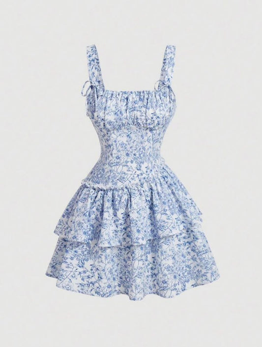 Porcelain Slanted Dress