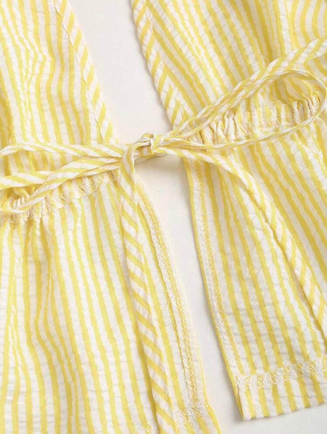 Stripped halter neck top & long pants set